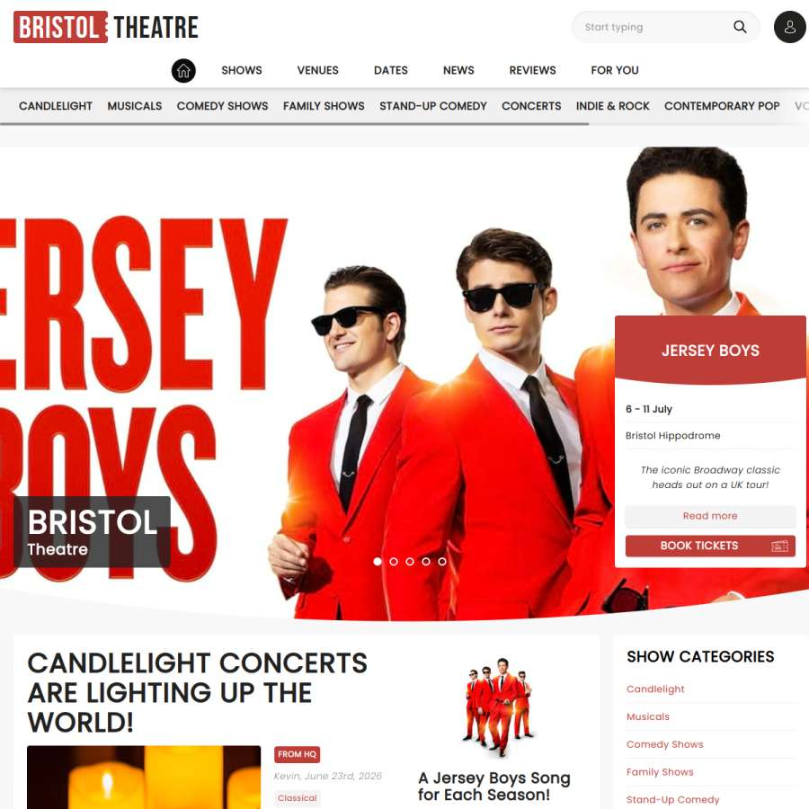 bristol-theatre.co.uk homepage screenshot