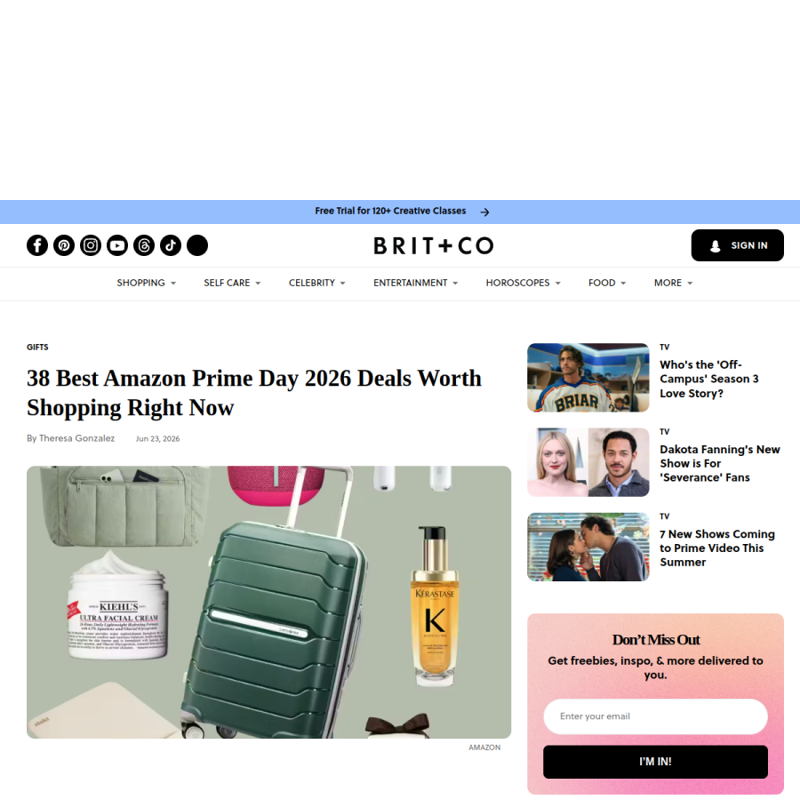brit.co homepage screenshot