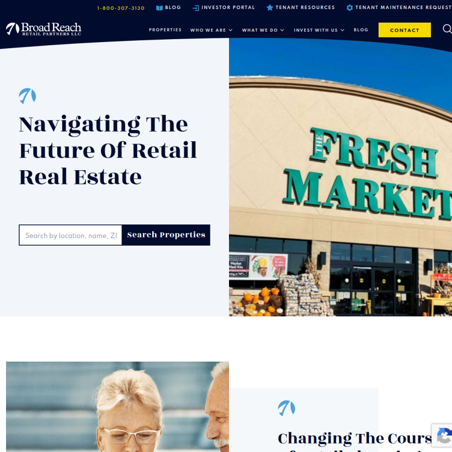 broadreachretail.com homepage screenshot