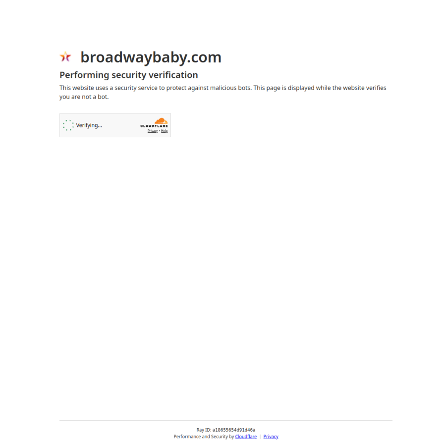 broadwaybaby.com homepage screenshot
