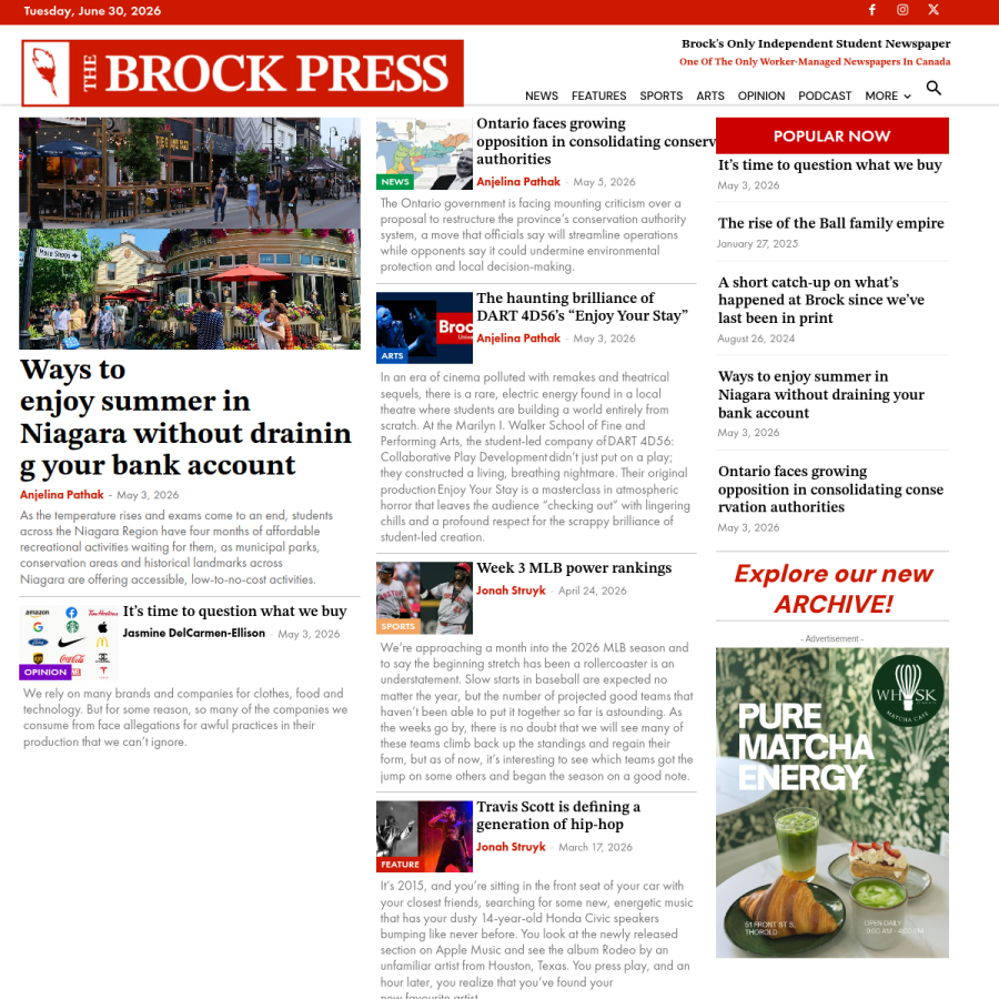 brockpress.com homepage screenshot