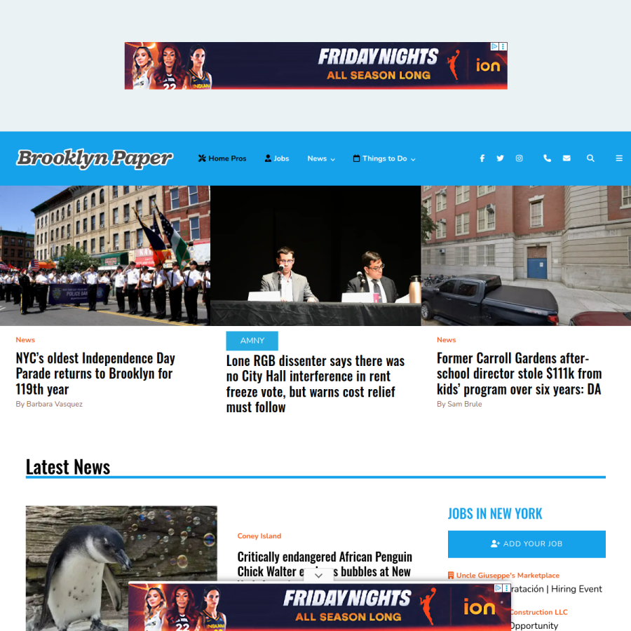 brooklynpaper.com homepage screenshot