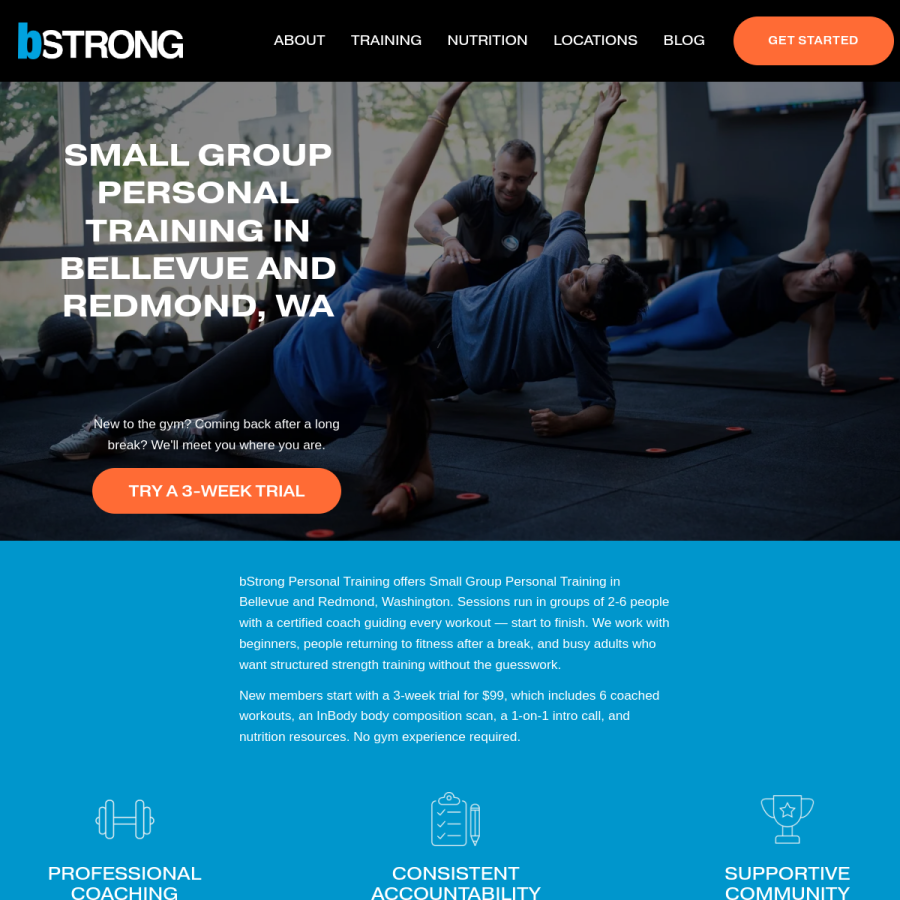 bstrong.com homepage screenshot