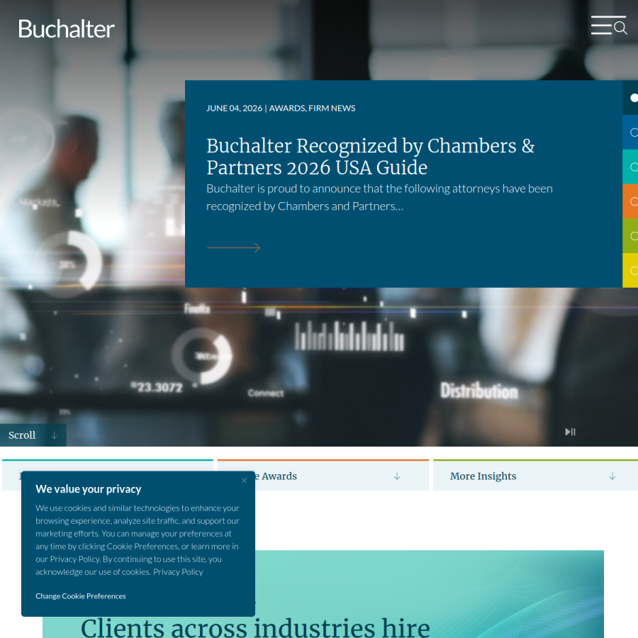 buchalter.com homepage screenshot