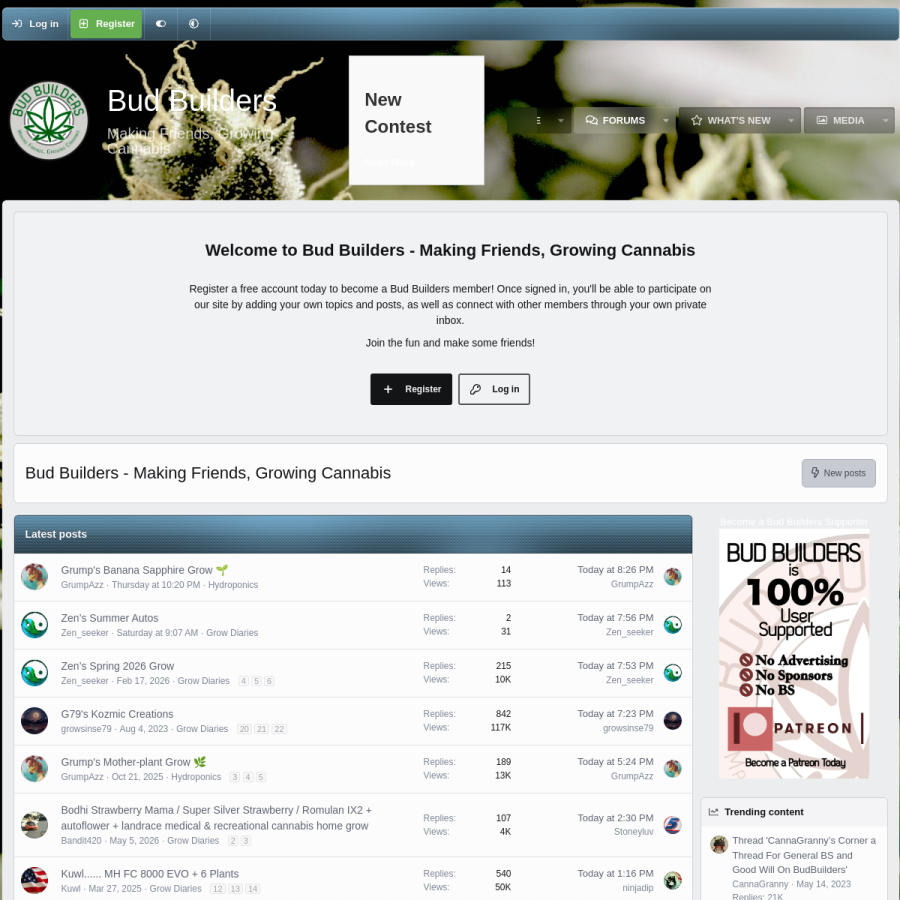 budbuilders.org homepage screenshot