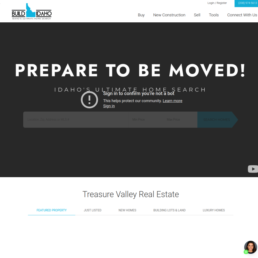 buildidaho.com homepage screenshot