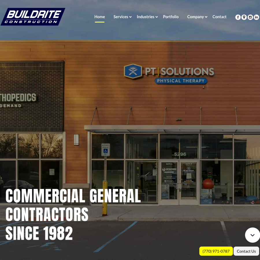buildriteconstruction.com homepage screenshot