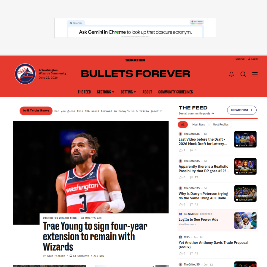 bulletsforever.com homepage screenshot
