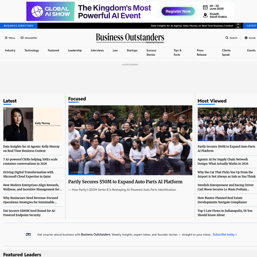 businessoutstanders.com homepage screenshot