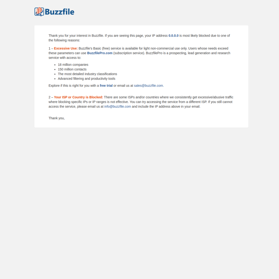 buzzfile.com homepage screenshot