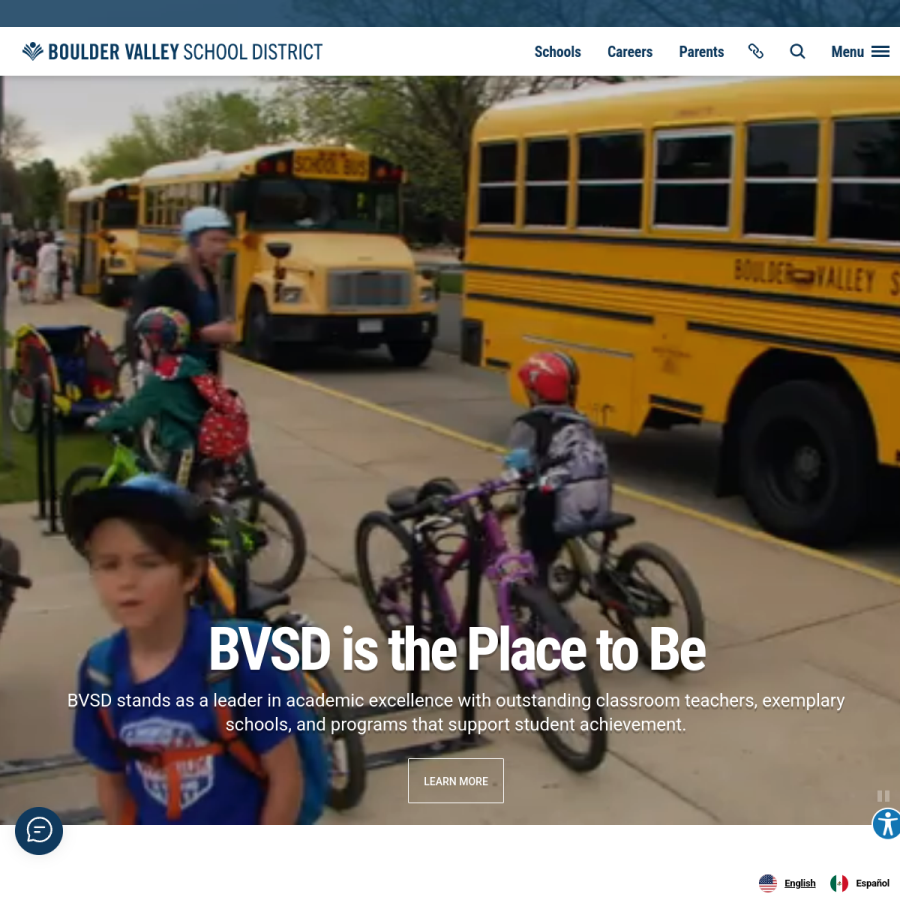bvsd.org homepage screenshot