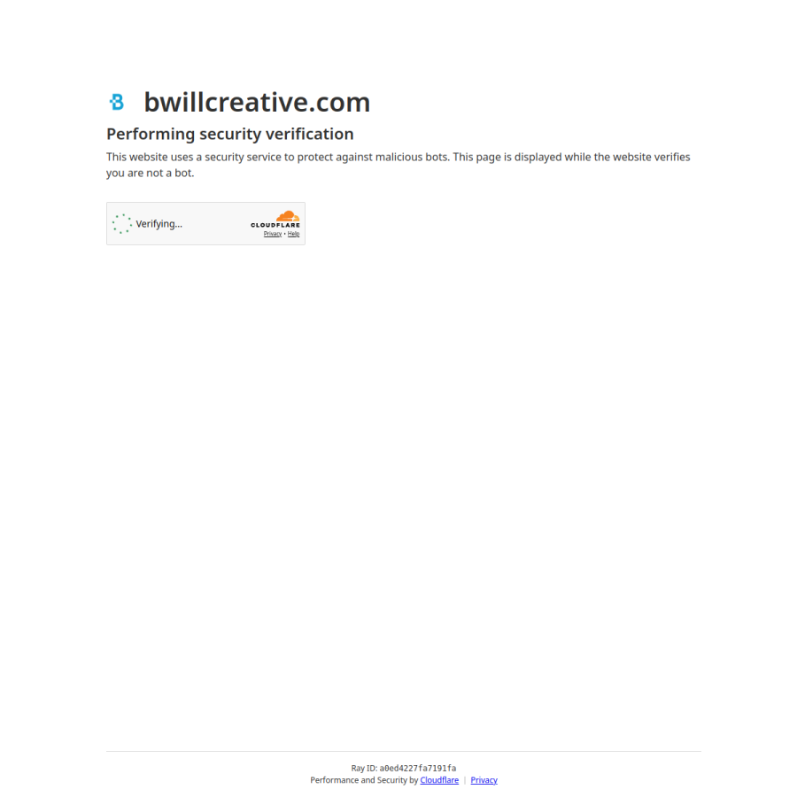 bwillcreative.com homepage screenshot