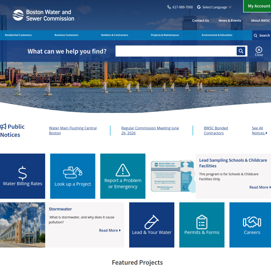 bwsc.org homepage screenshot