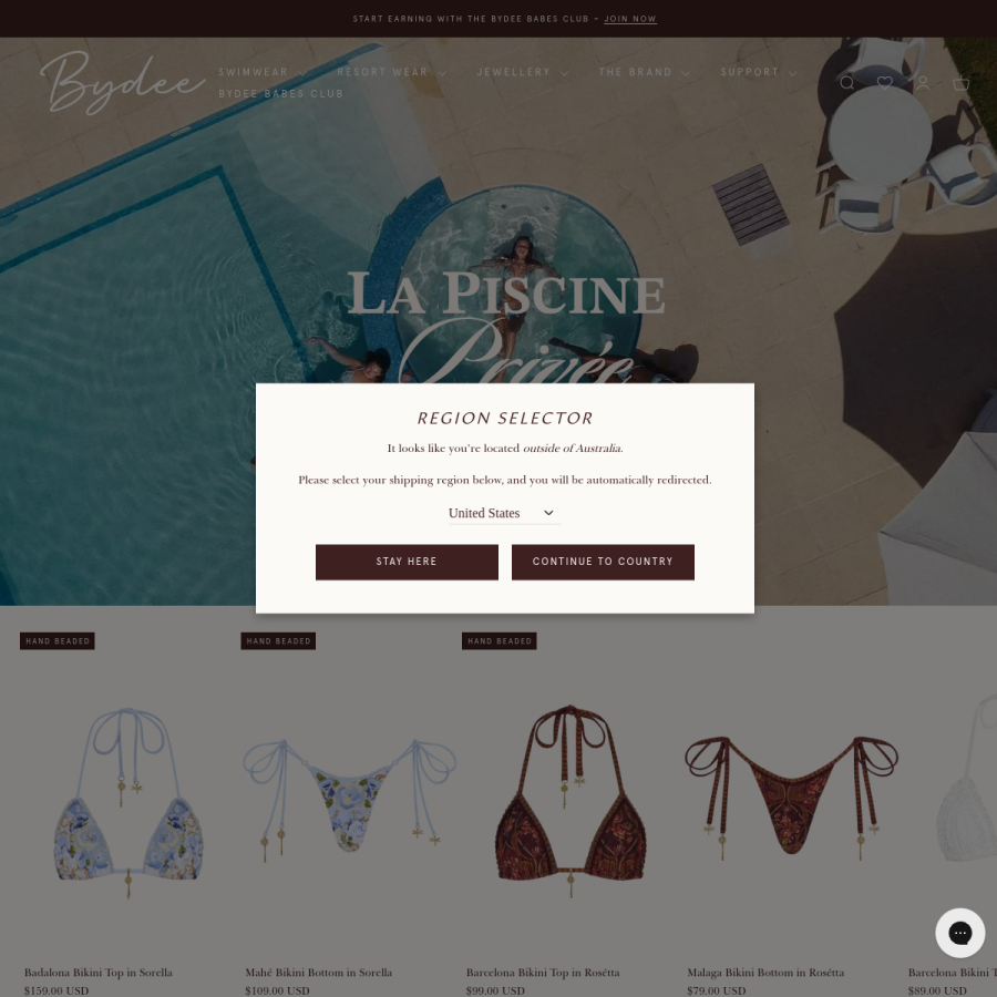 bydeeaus.com homepage screenshot