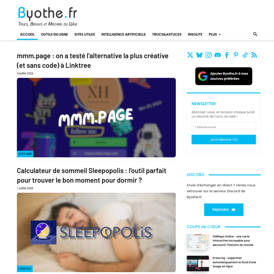 byothe.fr homepage screenshot