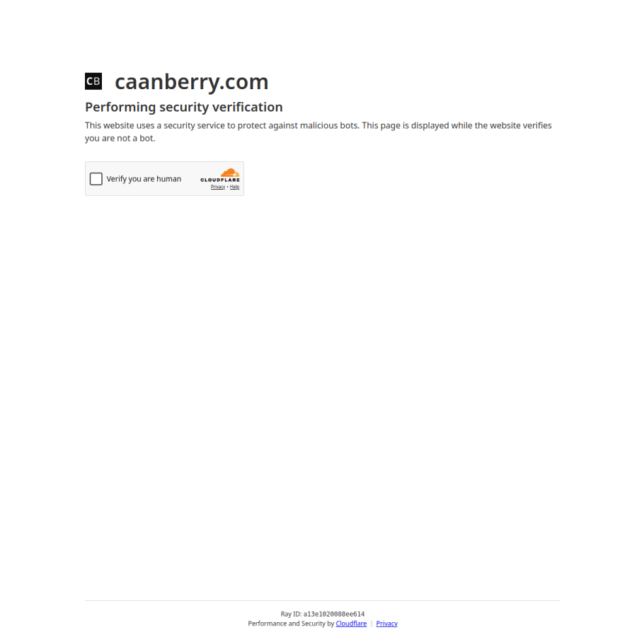 caanberry.com homepage screenshot