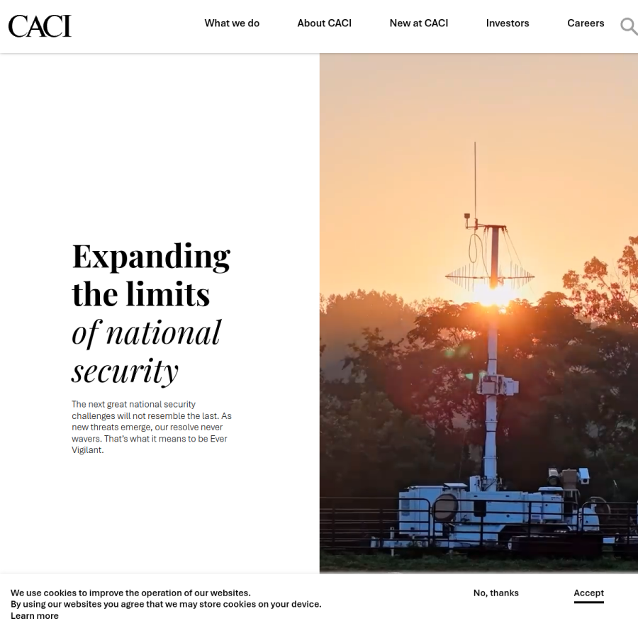 caci.com homepage screenshot