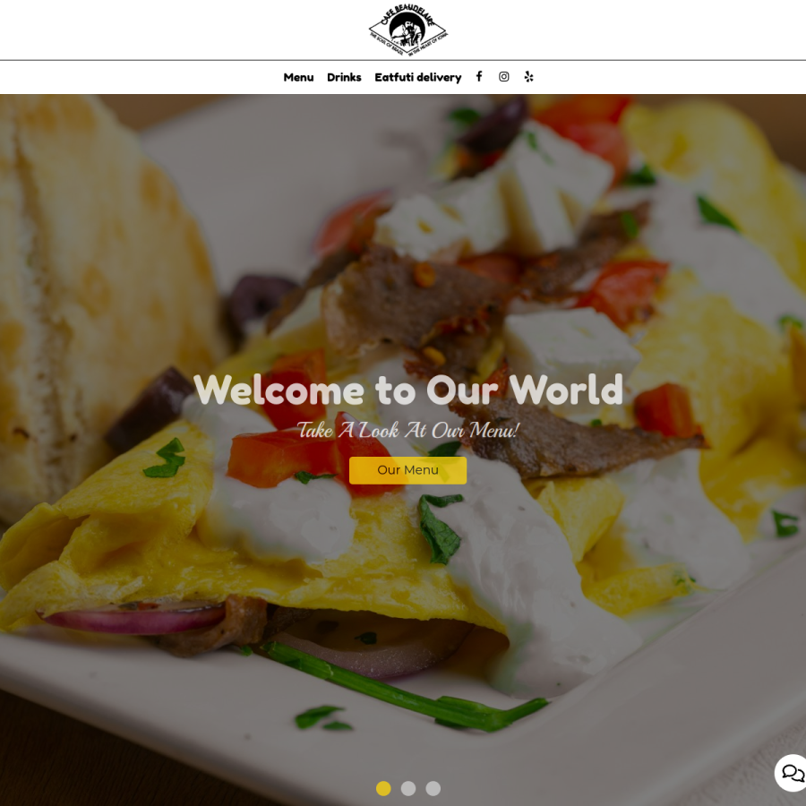 cafebeaudelaire.com homepage screenshot
