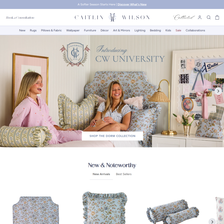 caitlinwilson.com homepage screenshot