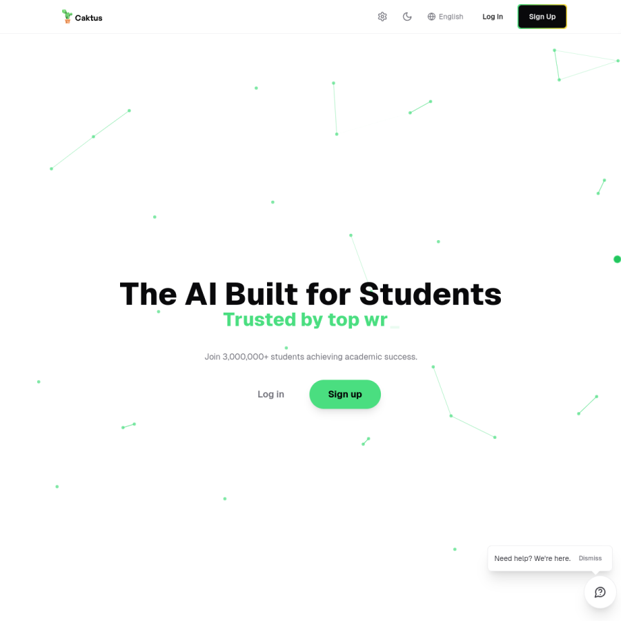 caktus.ai homepage screenshot