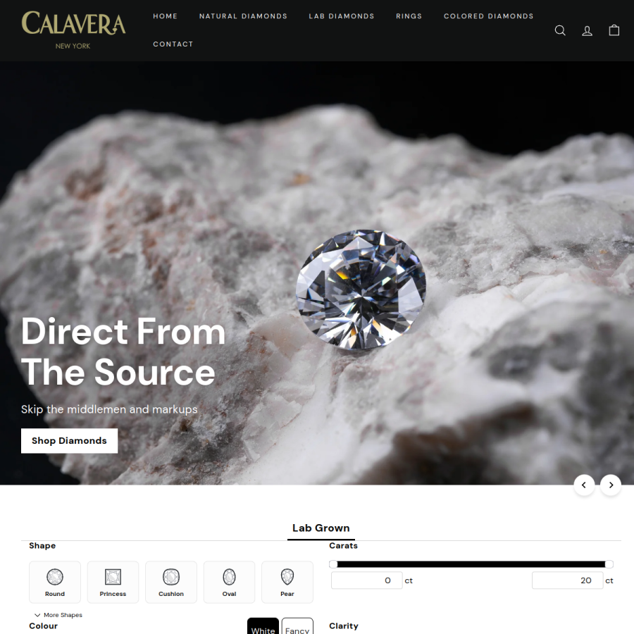 calaveranewyork.com homepage screenshot
