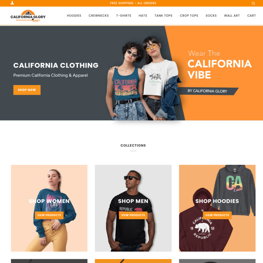 californiaglory.com homepage screenshot