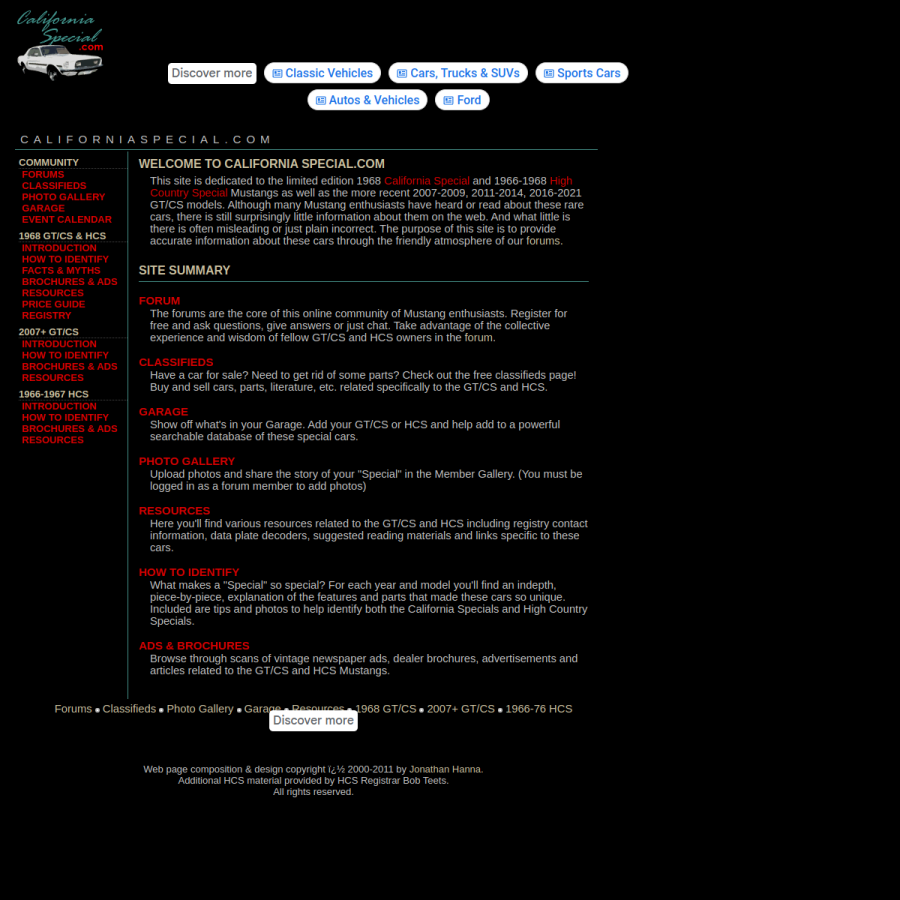 californiaspecial.com homepage screenshot