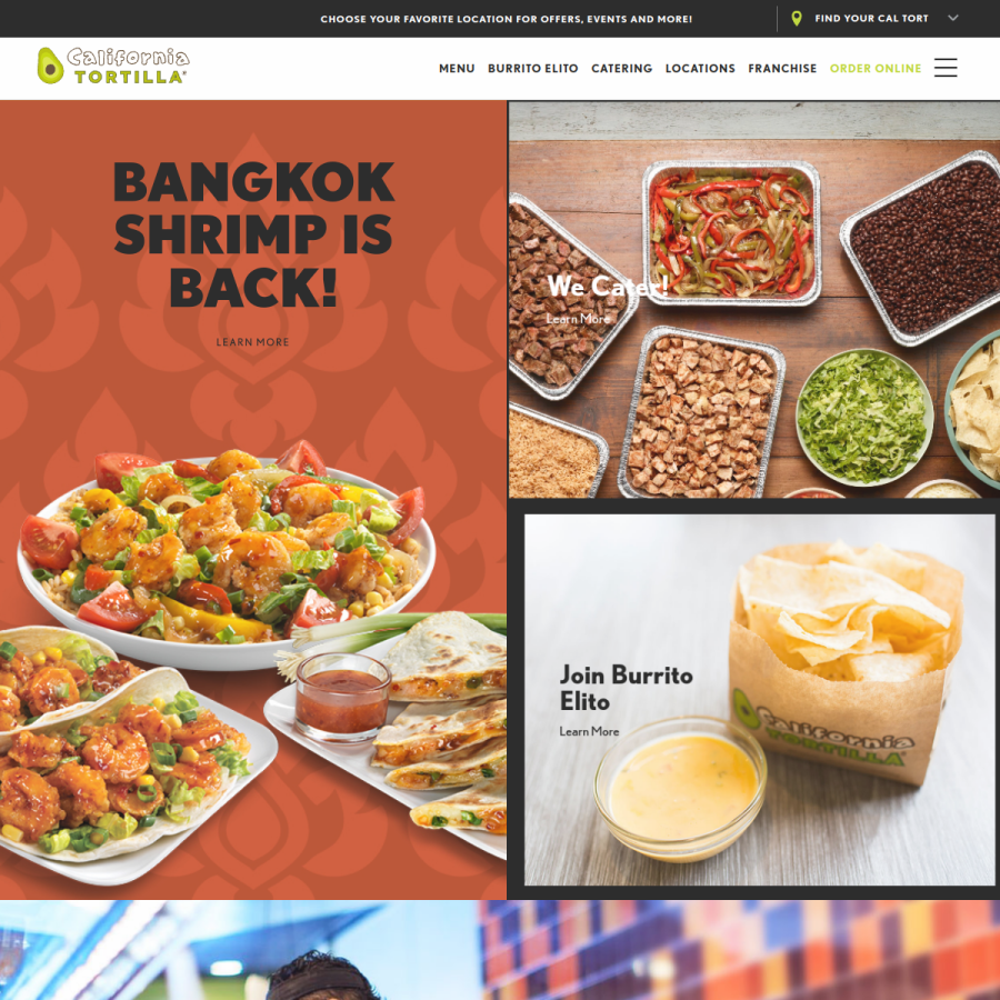 californiatortilla.com homepage screenshot