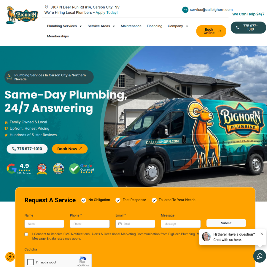 callbighorn.com homepage screenshot