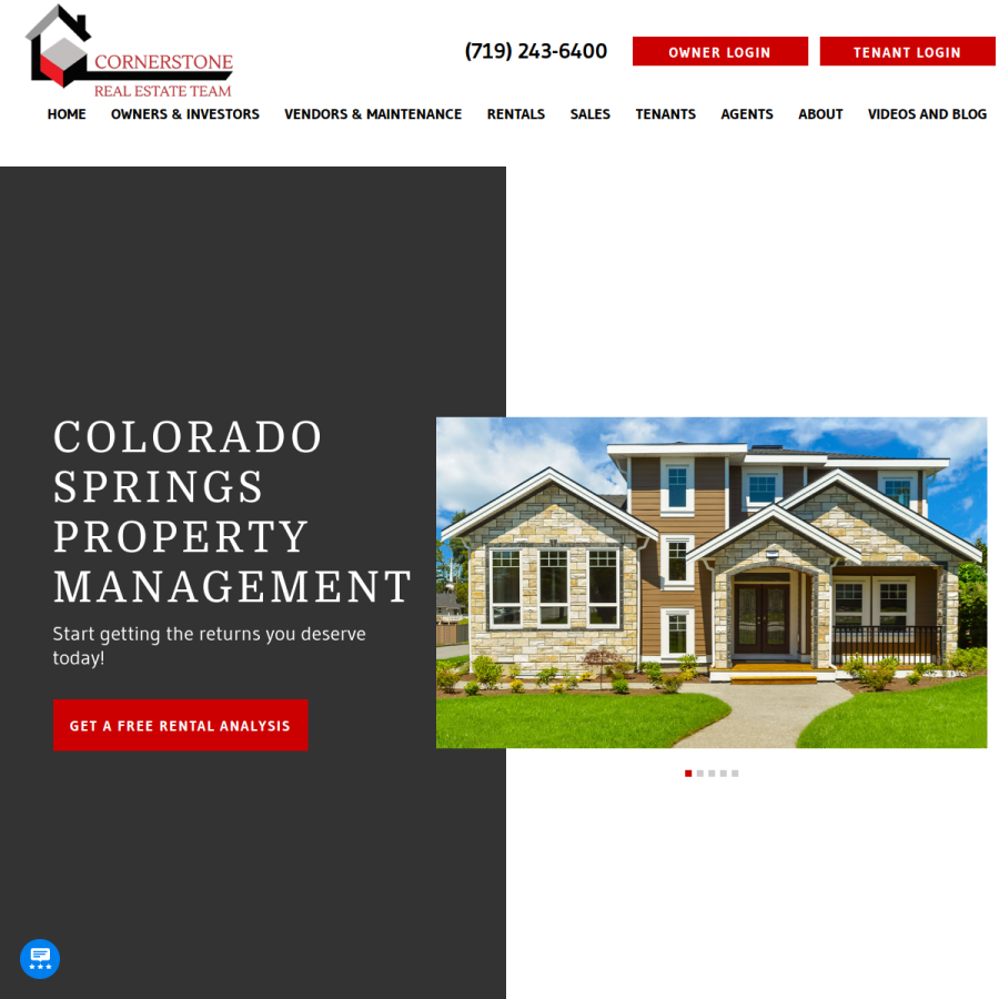 callcornerstone.com homepage screenshot