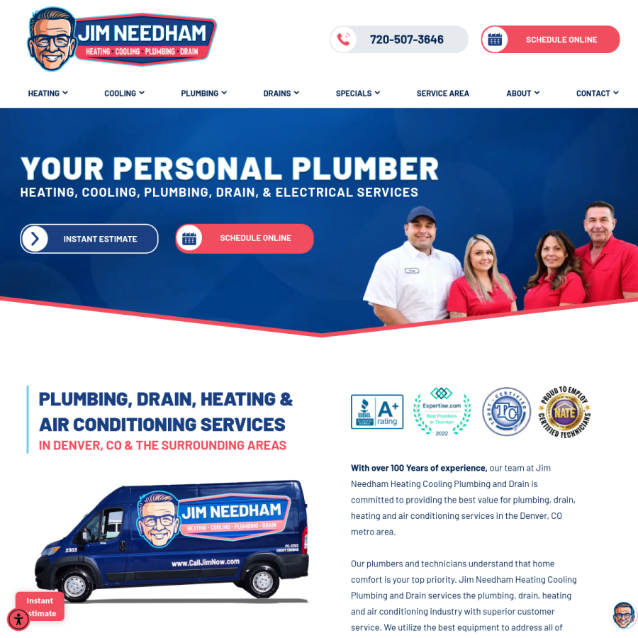 calljimnow.com homepage screenshot