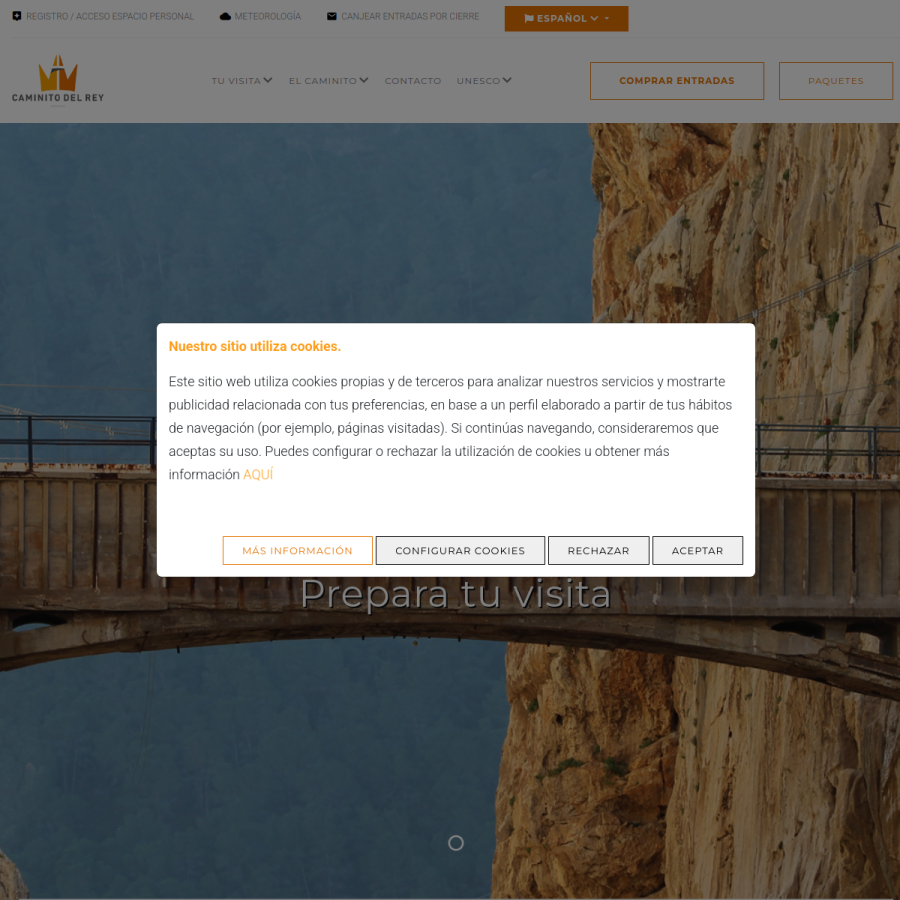 caminitodelrey.info homepage screenshot
