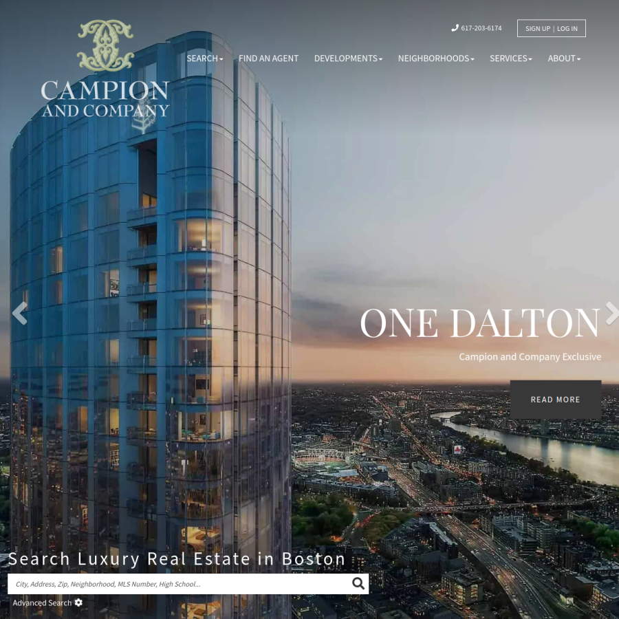 campionre.com homepage screenshot