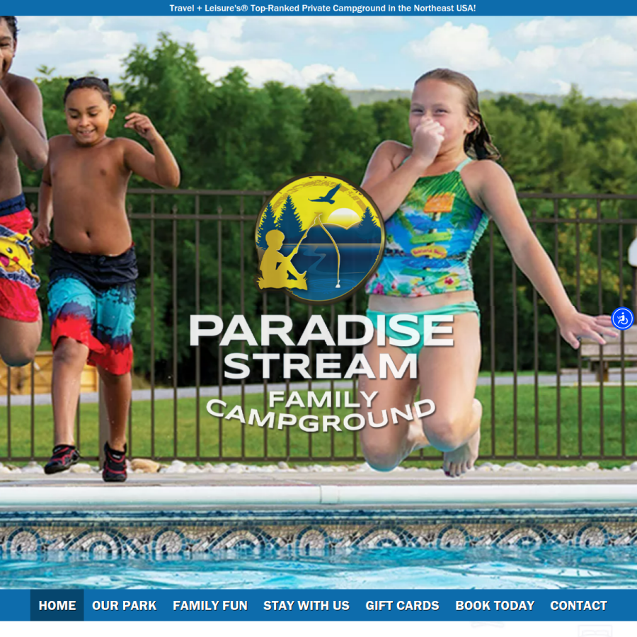 campparadisestream.com homepage screenshot