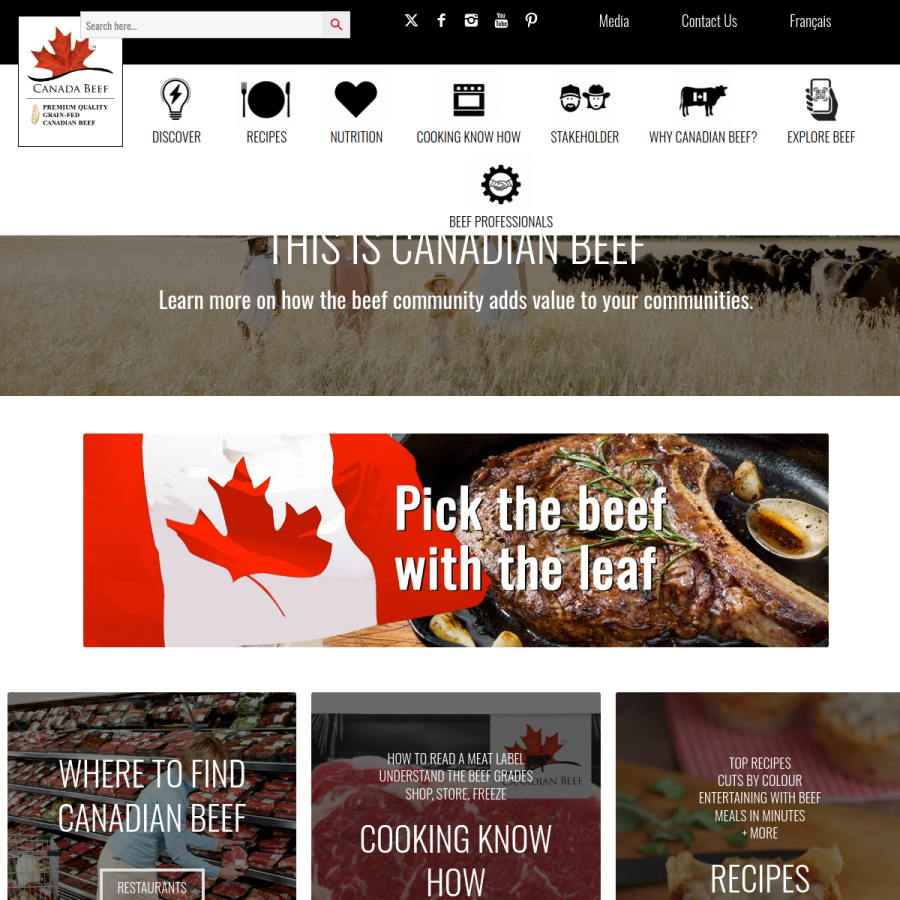 canadabeef.ca homepage screenshot