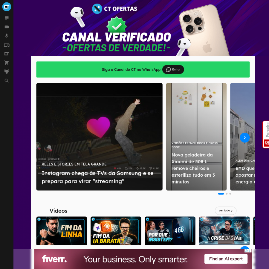 canaltech.com.br homepage screenshot