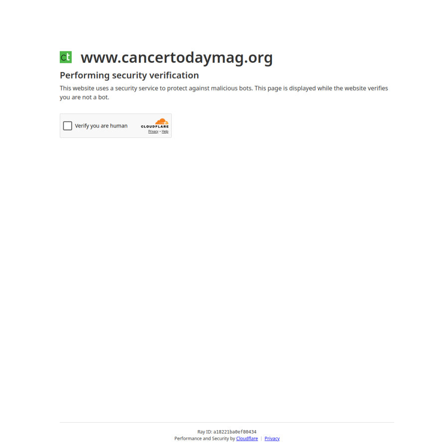 cancertodaymag.org homepage screenshot