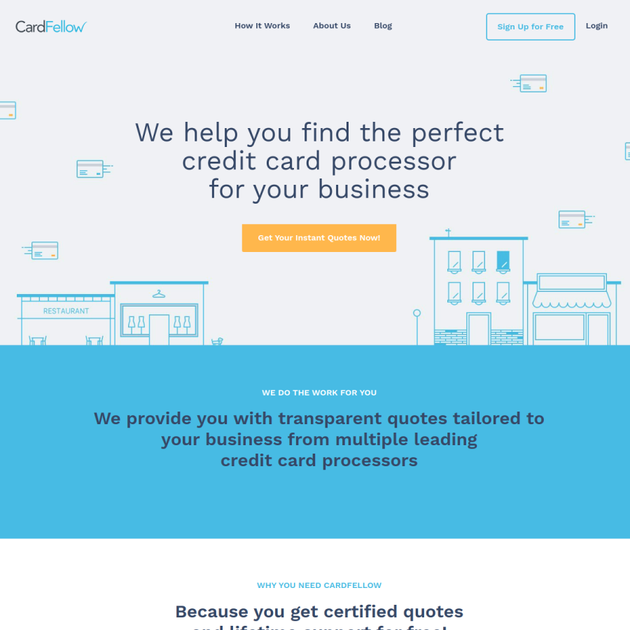 cardfellow.com homepage screenshot
