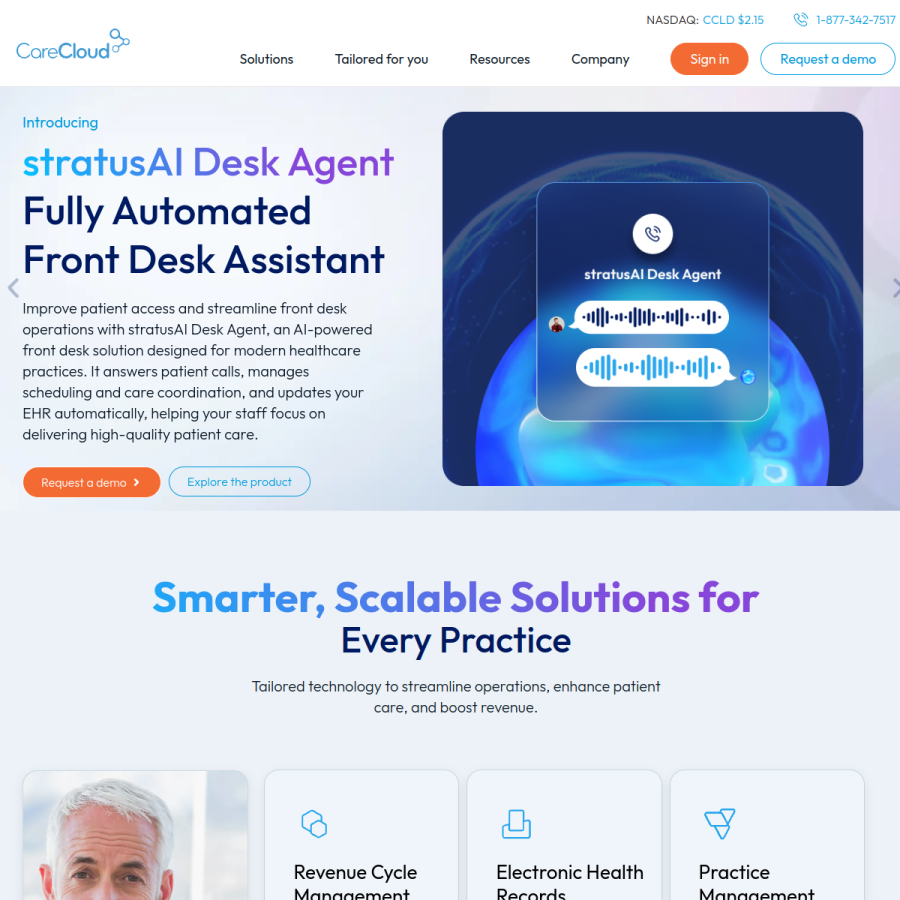carecloud.com homepage screenshot