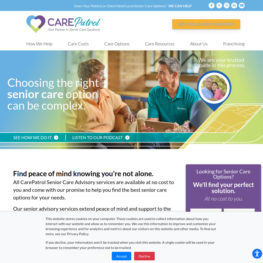 carepatrol.com homepage screenshot