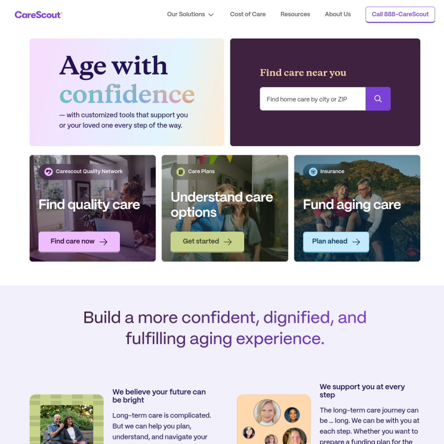 carescout.com homepage screenshot