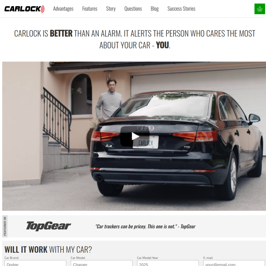 carlock.co homepage screenshot