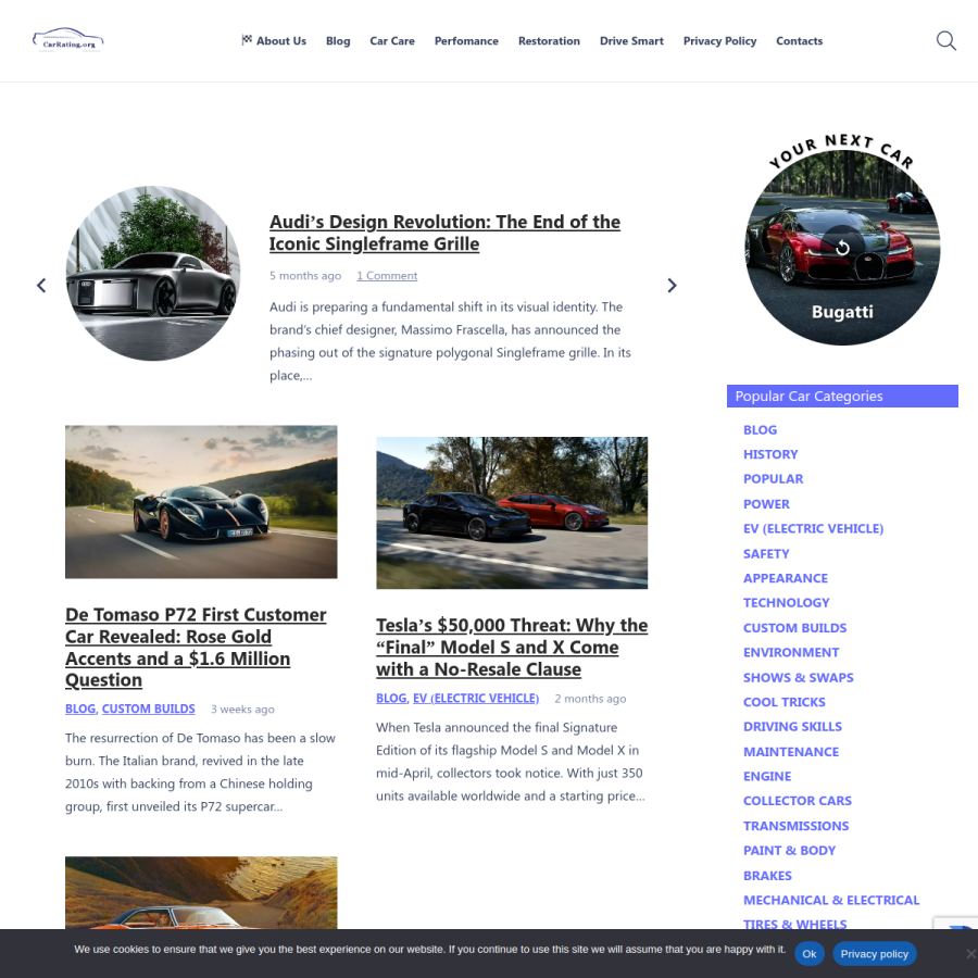 carrating.org homepage screenshot