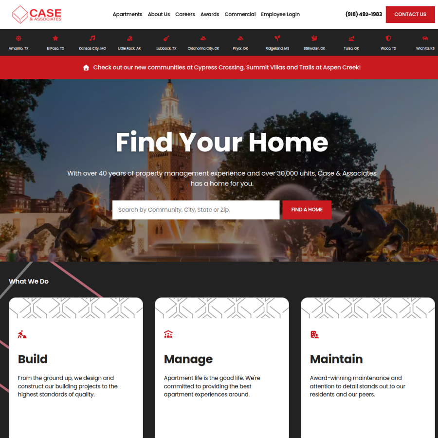 caseusa.com homepage screenshot