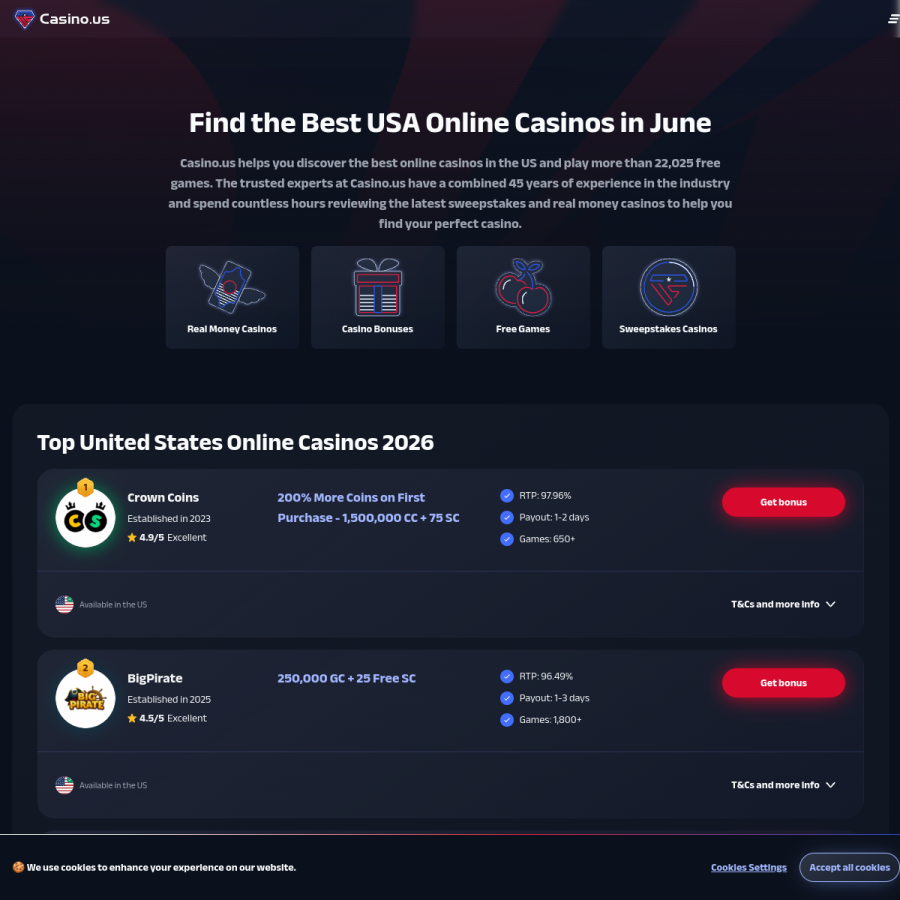 casino.us homepage screenshot
