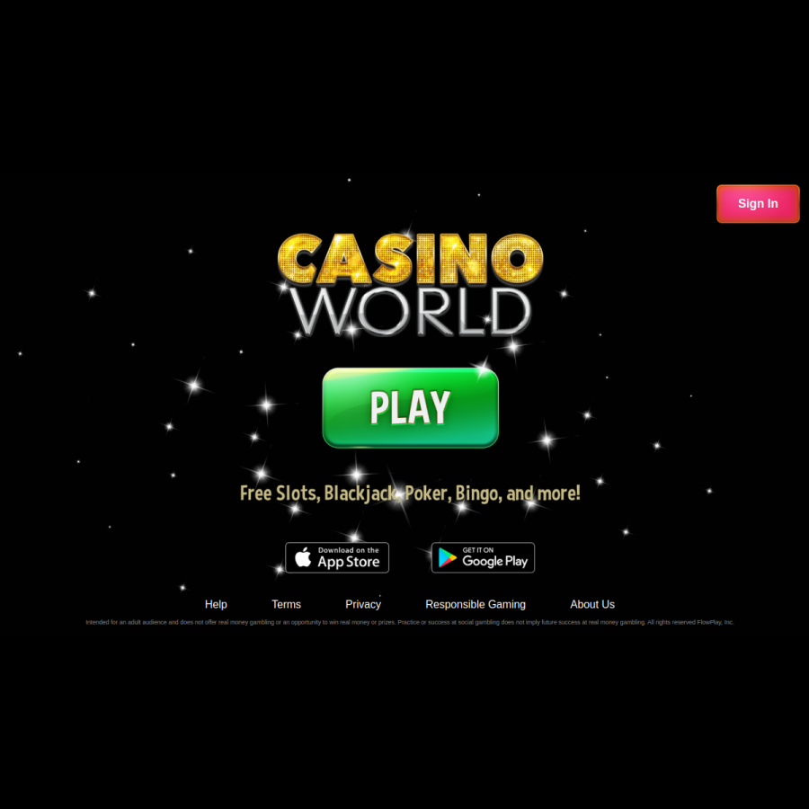 casinoworld.com homepage screenshot