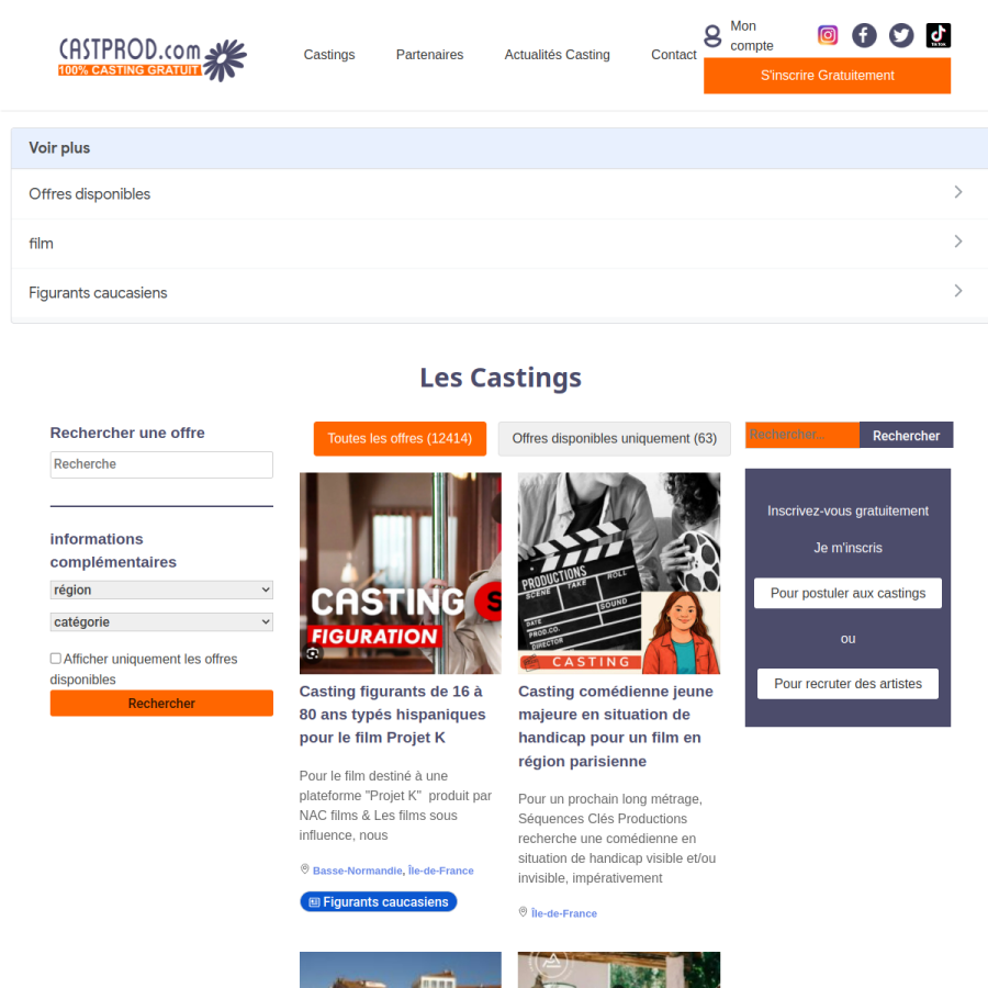 castprod.com homepage screenshot