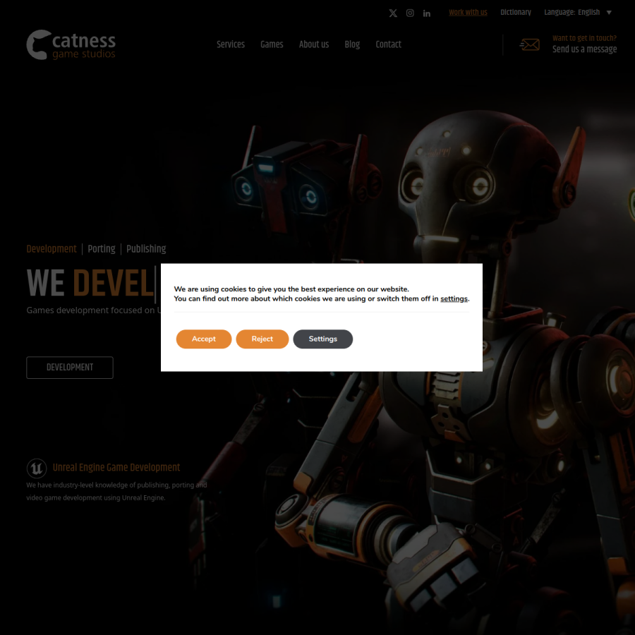 catnessgames.com homepage screenshot