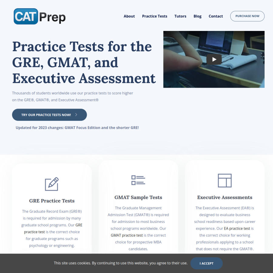 catprep.com homepage screenshot