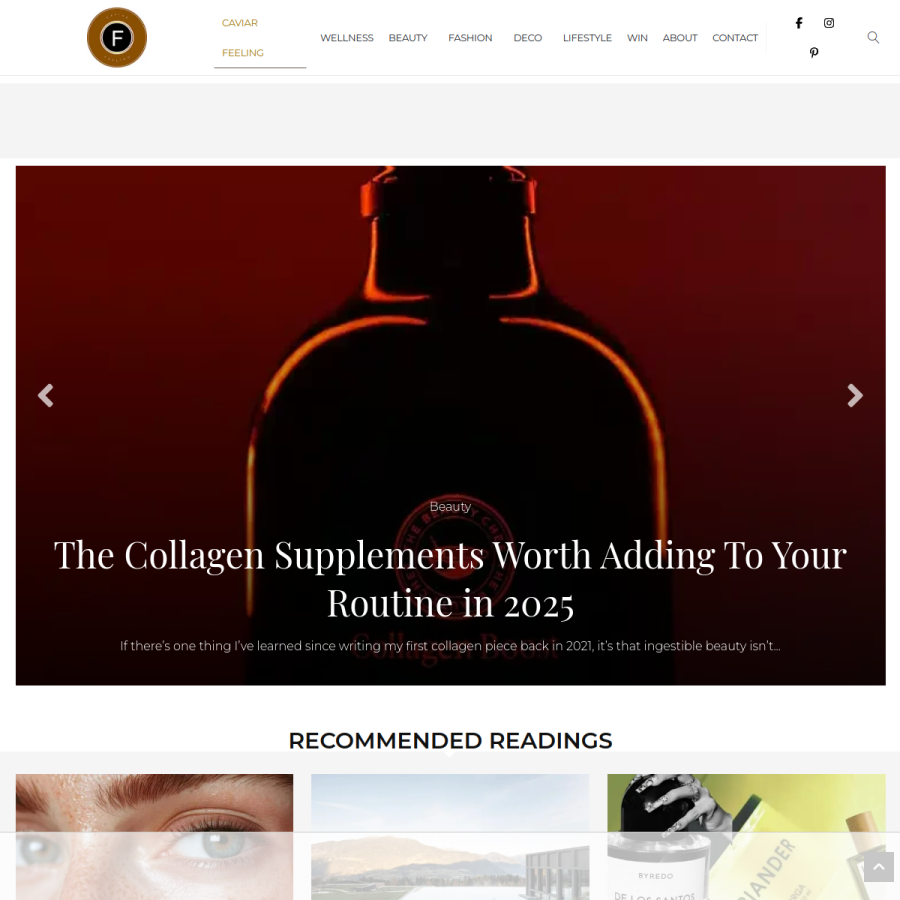 caviarfeeling.com homepage screenshot